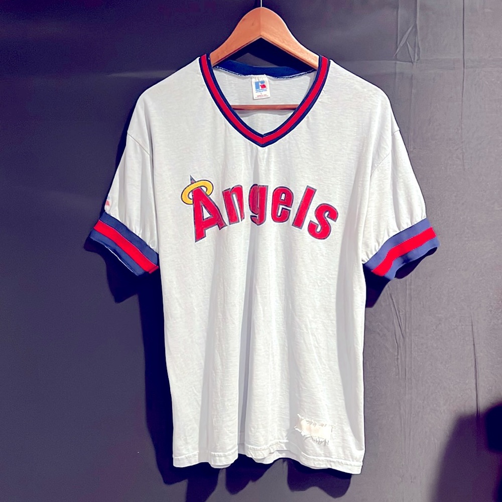 MENS Vintage Russell Athletics Angels T-shirt!
